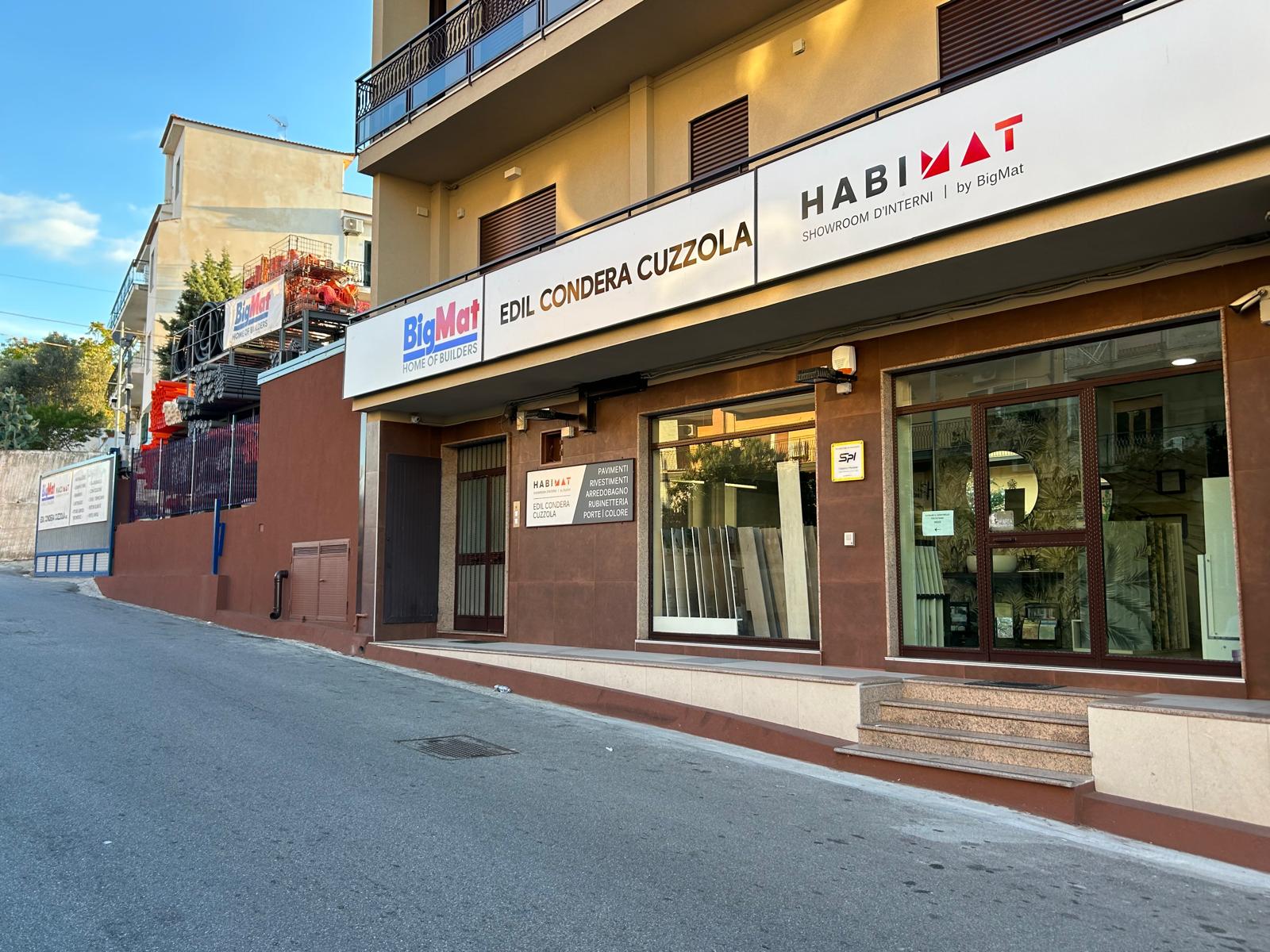 Ingresso del punto vendita BigMat Edil Condera Cuzzola